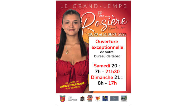 Ouverture exceptionnelle !